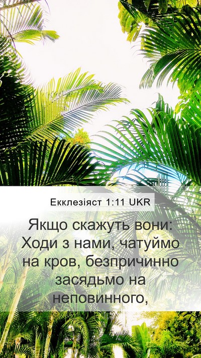 Екклезіяст 1:11 UKR Bible Verse Image