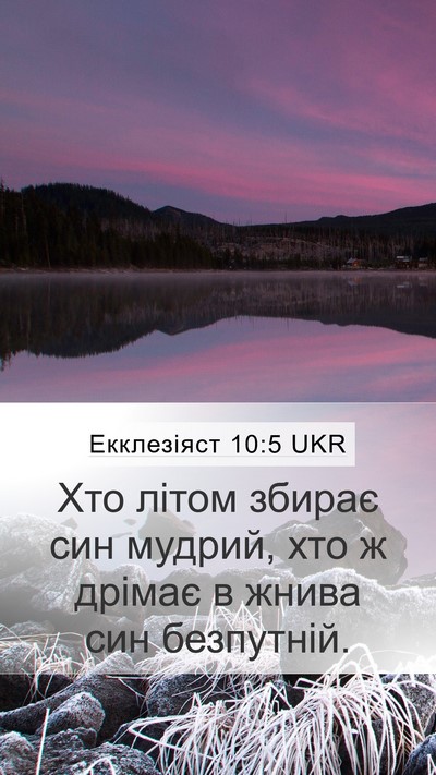 Екклезіяст 10:5 UKR Bible Verse Image