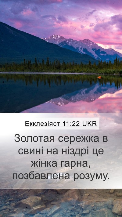 Екклезіяст 11:22 UKR Bible Verse Image