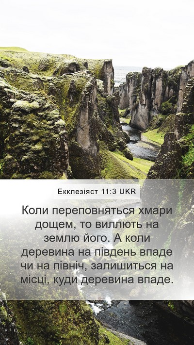 Екклезіяст 11:3 UKR Bible Verse Image