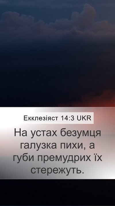 Екклезіяст 14:3 UKR Bible Verse Image