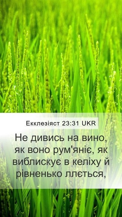Екклезіяст 23:31 UKR Bible Verse Image