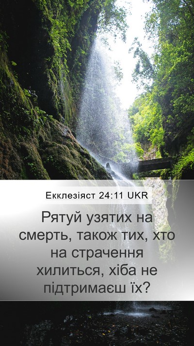 Екклезіяст 24:11 UKR Bible Verse Image