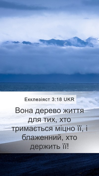 Екклезіяст 3:18 UKR Bible Verse Image
