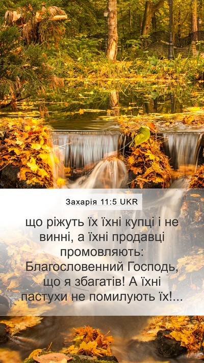 Захарія 11:5 UKR Bible Verse Image