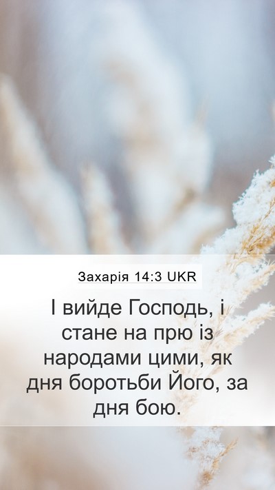 Захарія 14:3 UKR Bible Verse Image