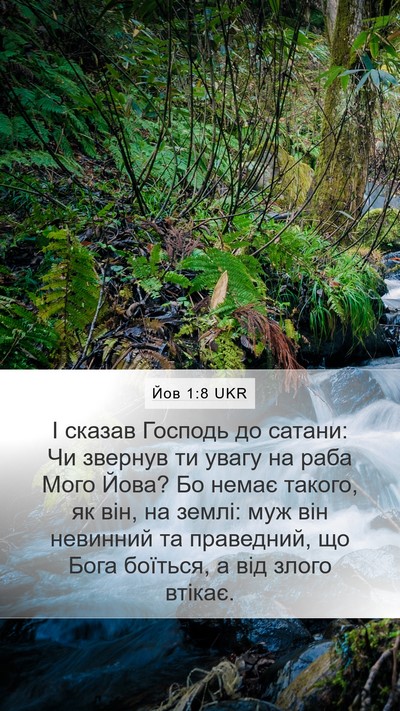 Йов 1:8 UKR Bible Verse Image