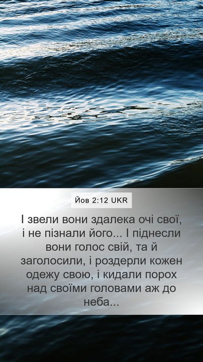 Йов 2:12 UKR Bible Verse Image