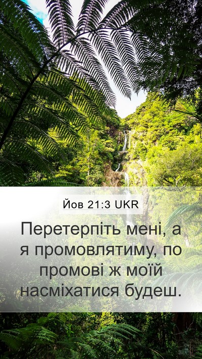 Йов 21:3 UKR Bible Verse Image