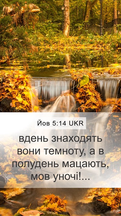 Йов 5:14 UKR Bible Verse Image