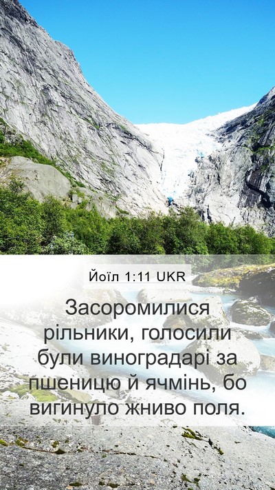 Йоїл 1:11 UKR Bible Verse Image
