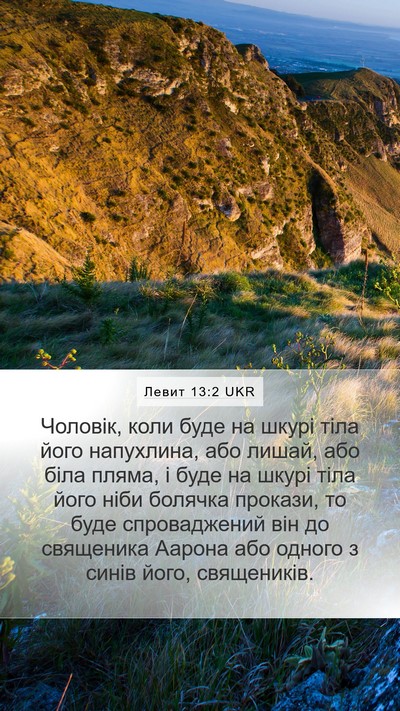 Левит 13:2 UKR Bible Verse Image