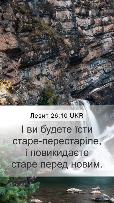 Левит 26:10 UKR Bible Verse Image