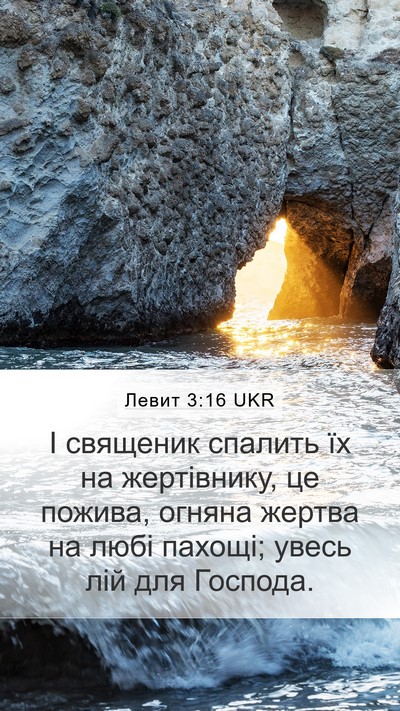 Левит 3:16 UKR Bible Verse Image