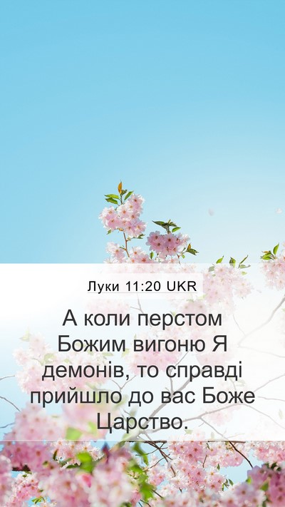 Луки 11:20 UKR Bible Verse Image