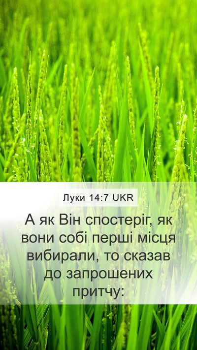 Луки 14:7 UKR Bible Verse Image