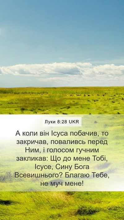 Луки 8:28 UKR Bible Verse Image