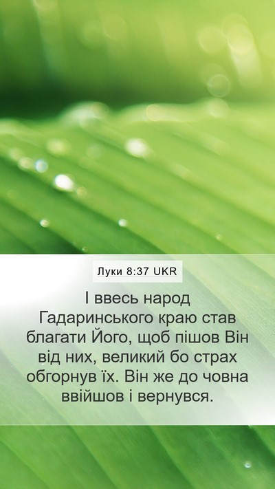 Луки 8:37 UKR Bible Verse Image