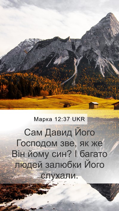 Марка 12:37 UKR Bible Verse Image