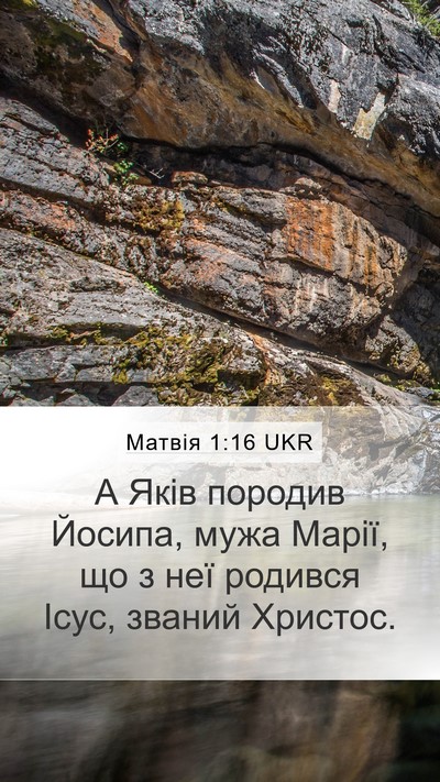 Матвія 1:16 UKR Bible Verse Image