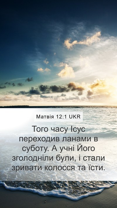 Матвія 12:1 UKR Bible Verse Image