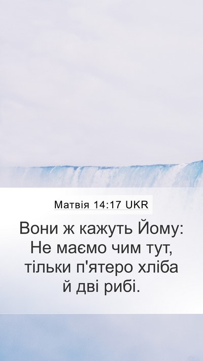 Матвія 14:17 UKR Bible Verse Image