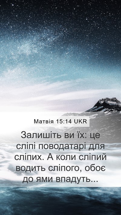 Матвія 15:14 UKR Bible Verse Image