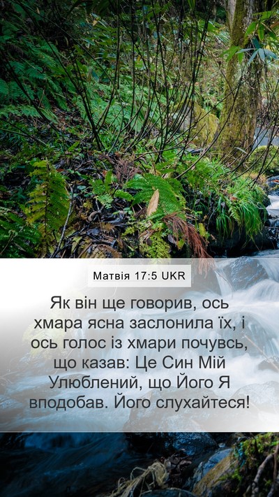 Матвія 17:5 UKR Bible Verse Image
