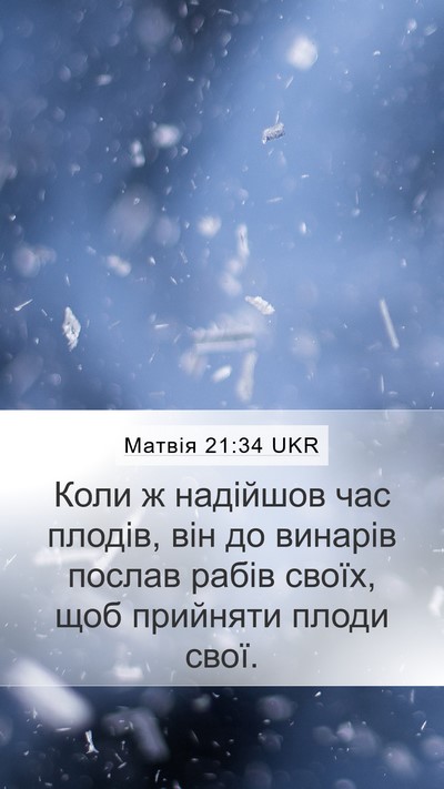 Матвія 21:34 UKR Bible Verse Image