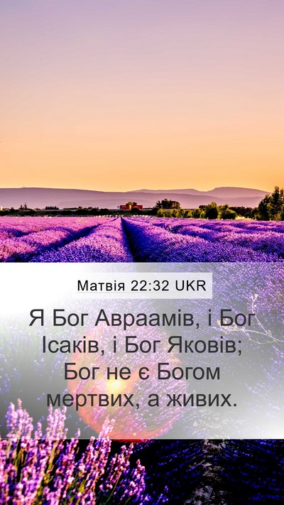 Матвія 22:32 UKR Bible Verse Image