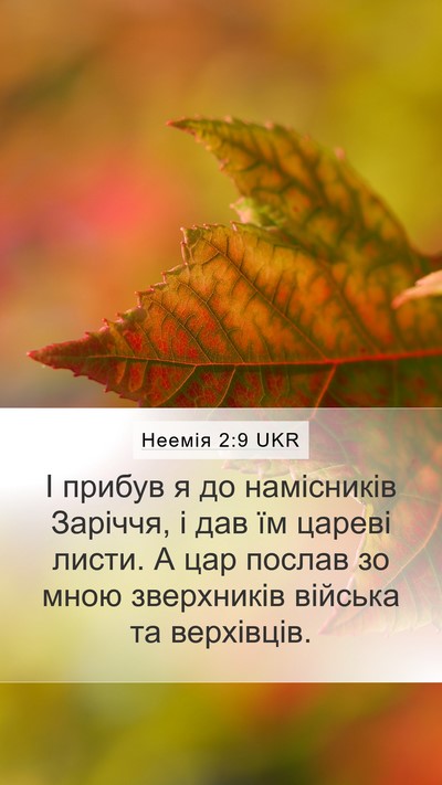 Неемія 2:9 UKR Bible Verse Image