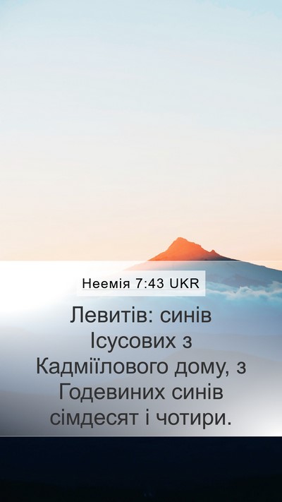 Неемія 7:43 UKR Bible Verse Image