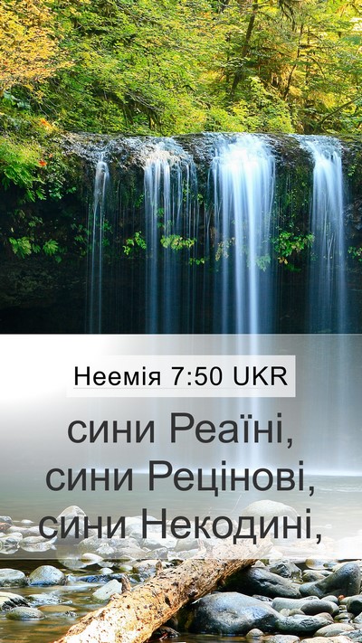 Неемія 7:50 UKR Mobile Phone Wallpaper - сини Реаїні, сини Рецінові, - Mobile Bible Verse Wallpaper