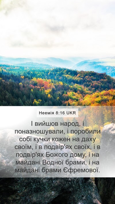 Неемія 8:16 UKR Bible Verse Image