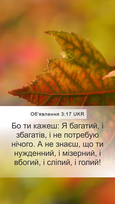 Об'явлення 3:17 UKR Bible Verse Image