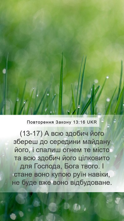 Повторення Закону 13:16 UKR Bible Verse Image