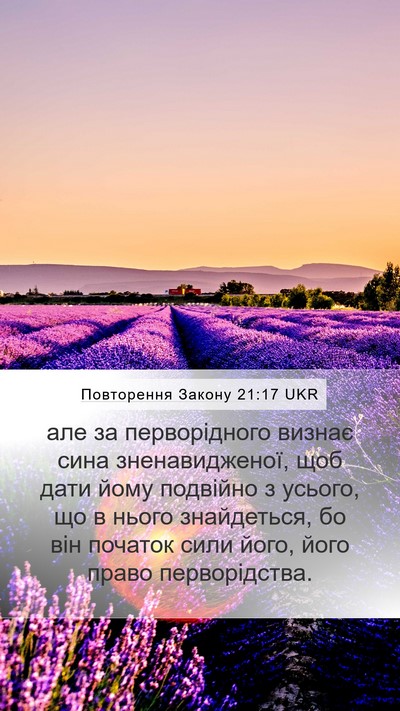Повторення Закону 21:17 UKR Bible Verse Image