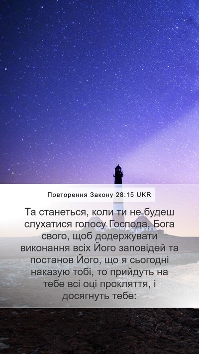 Повторення Закону 28:15 UKR Bible Verse Image