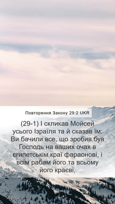 Повторення Закону 29:2 UKR Bible Verse Image