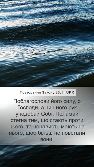 Повторення Закону 33:11 UKR Bible Verse Image