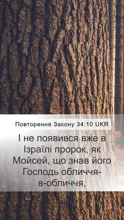 Повторення Закону 34:10 UKR Bible Verse Image