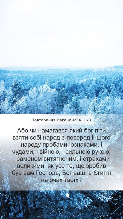 Повторення Закону 4:34 UKR Bible Verse Image