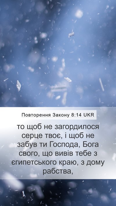 Повторення Закону 8:14 UKR Bible Verse Image