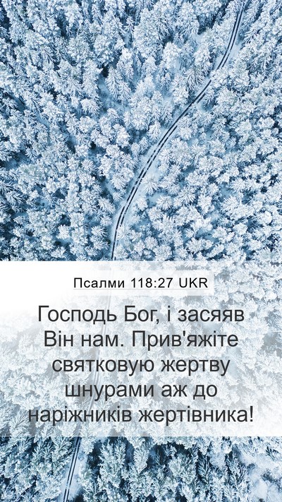 Псалми 118:27 UKR Bible Verse Image