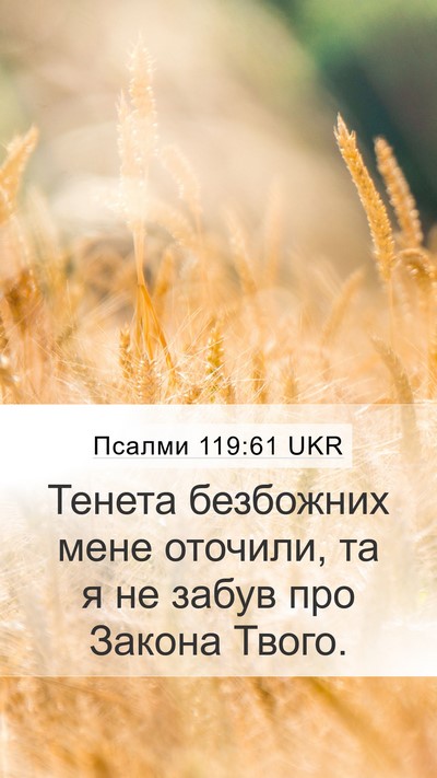 Псалми 119:61 UKR Bible Verse Image