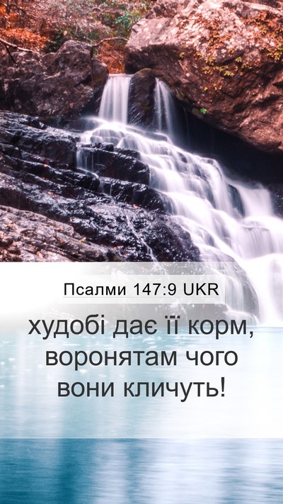 Псалми 147:9 UKR Bible Verse Image