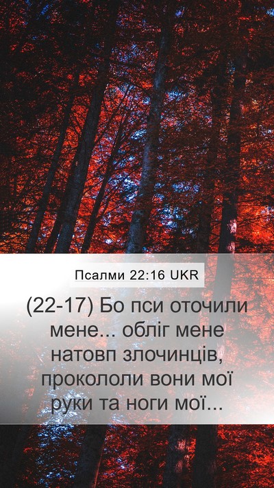 Псалми 22:16 UKR Bible Verse Image