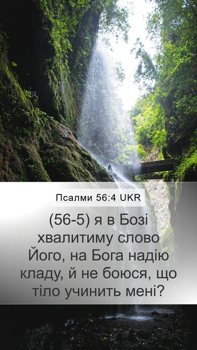 Псалми 56:4 UKR Bible Verse Image