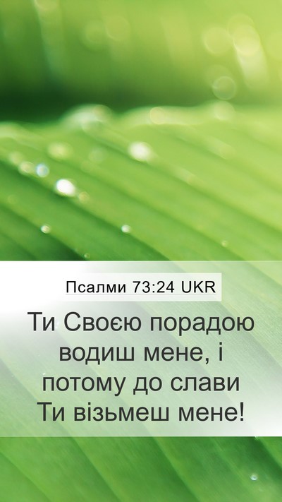 Псалми 73:24 UKR Bible Verse Image