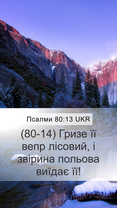 Псалми 80:13 UKR Bible Verse Image